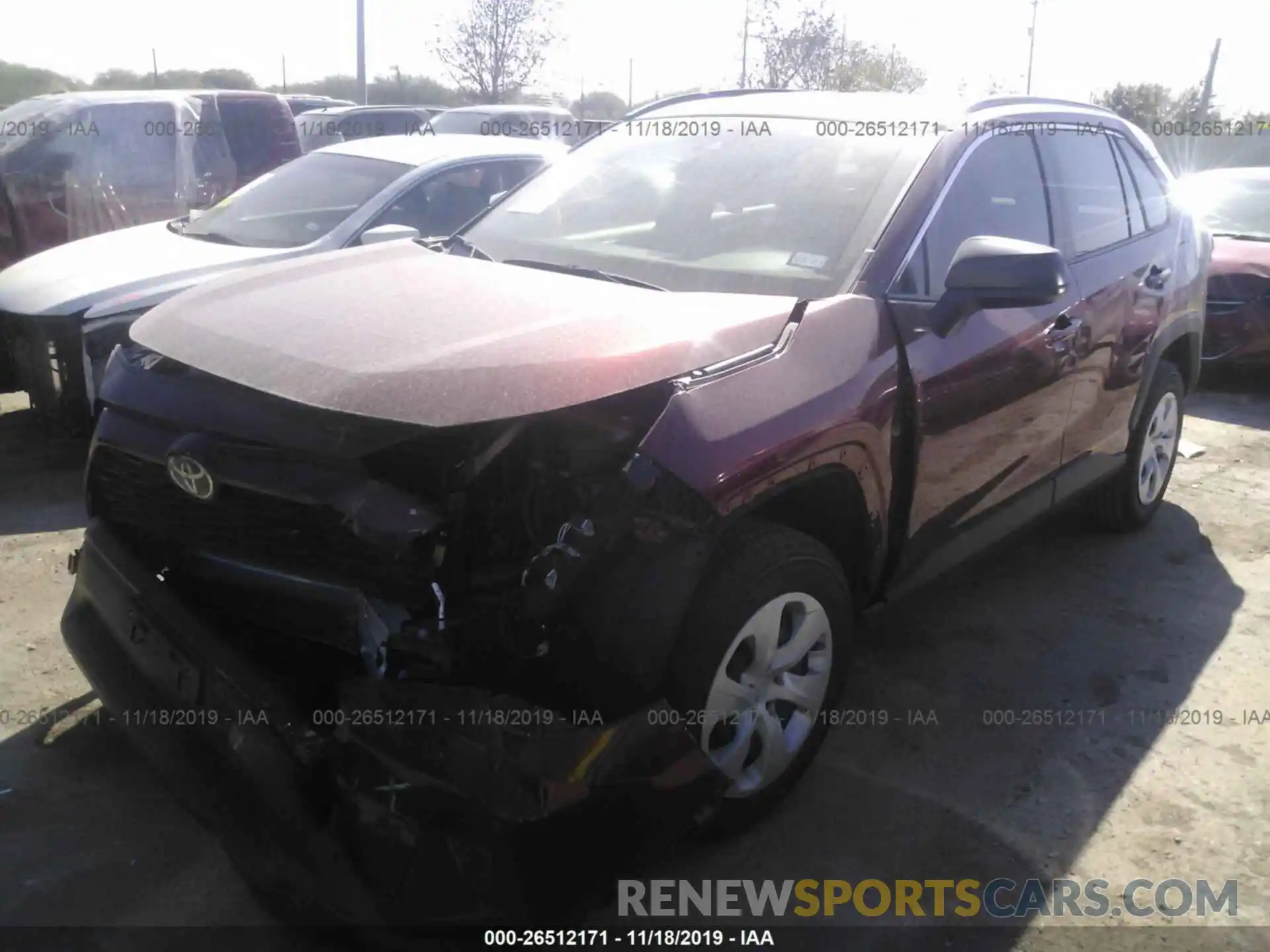 2 Фотография поврежденного автомобиля JTMH1RFV7KD513460 TOYOTA RAV4 2019