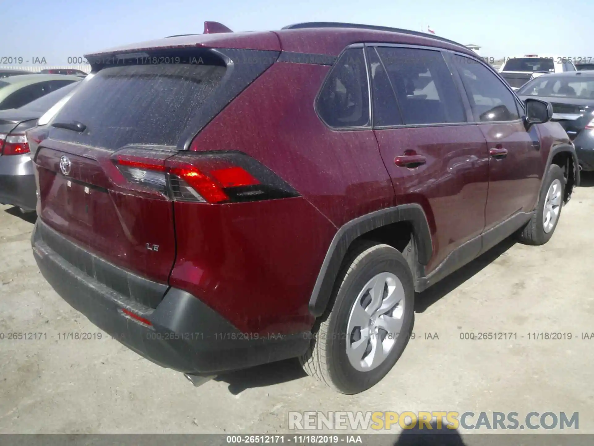 4 Фотография поврежденного автомобиля JTMH1RFV7KD513460 TOYOTA RAV4 2019