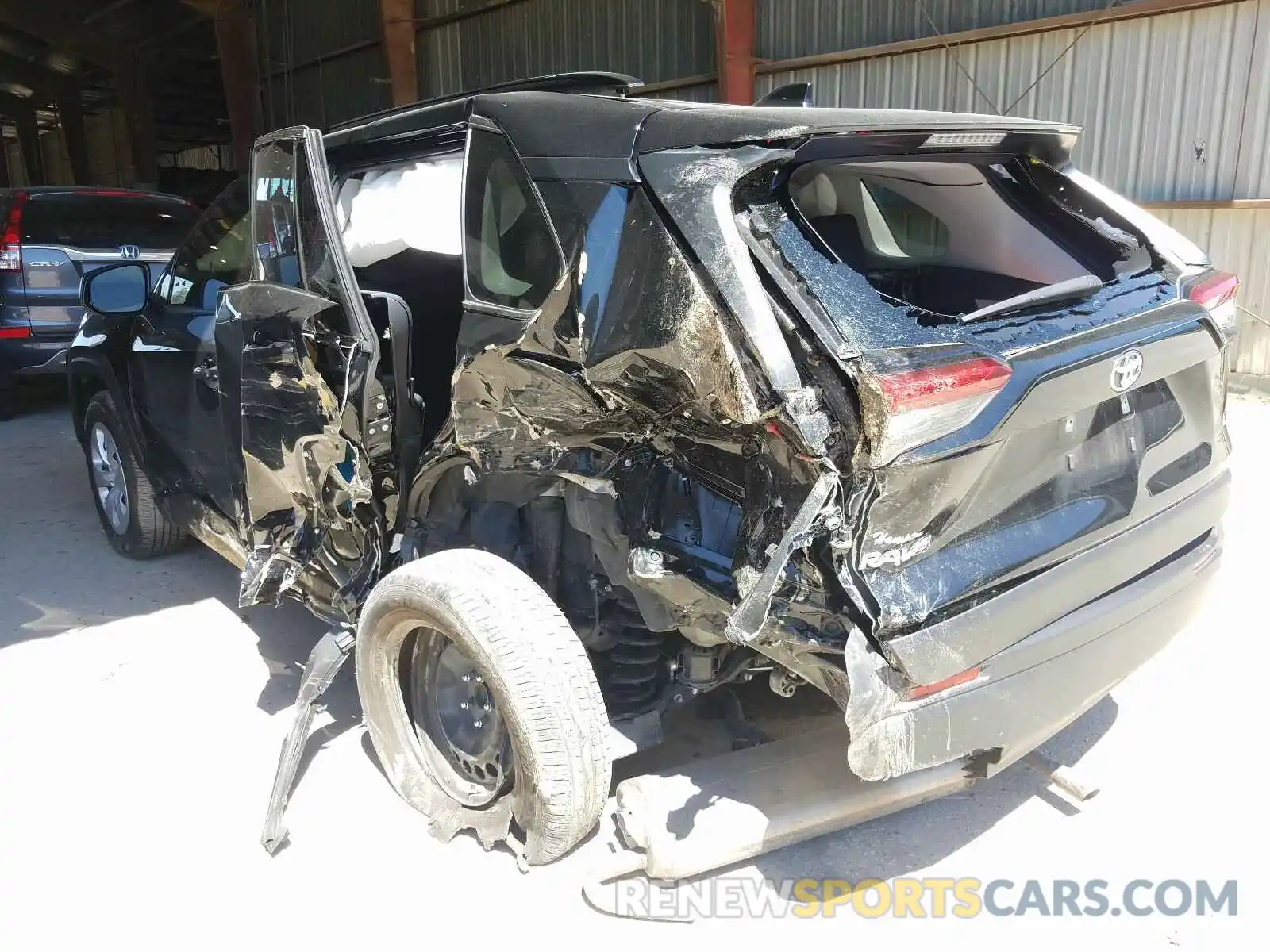 3 Photograph of a damaged car JTMH1RFV7KD516617 TOYOTA RAV4 2019