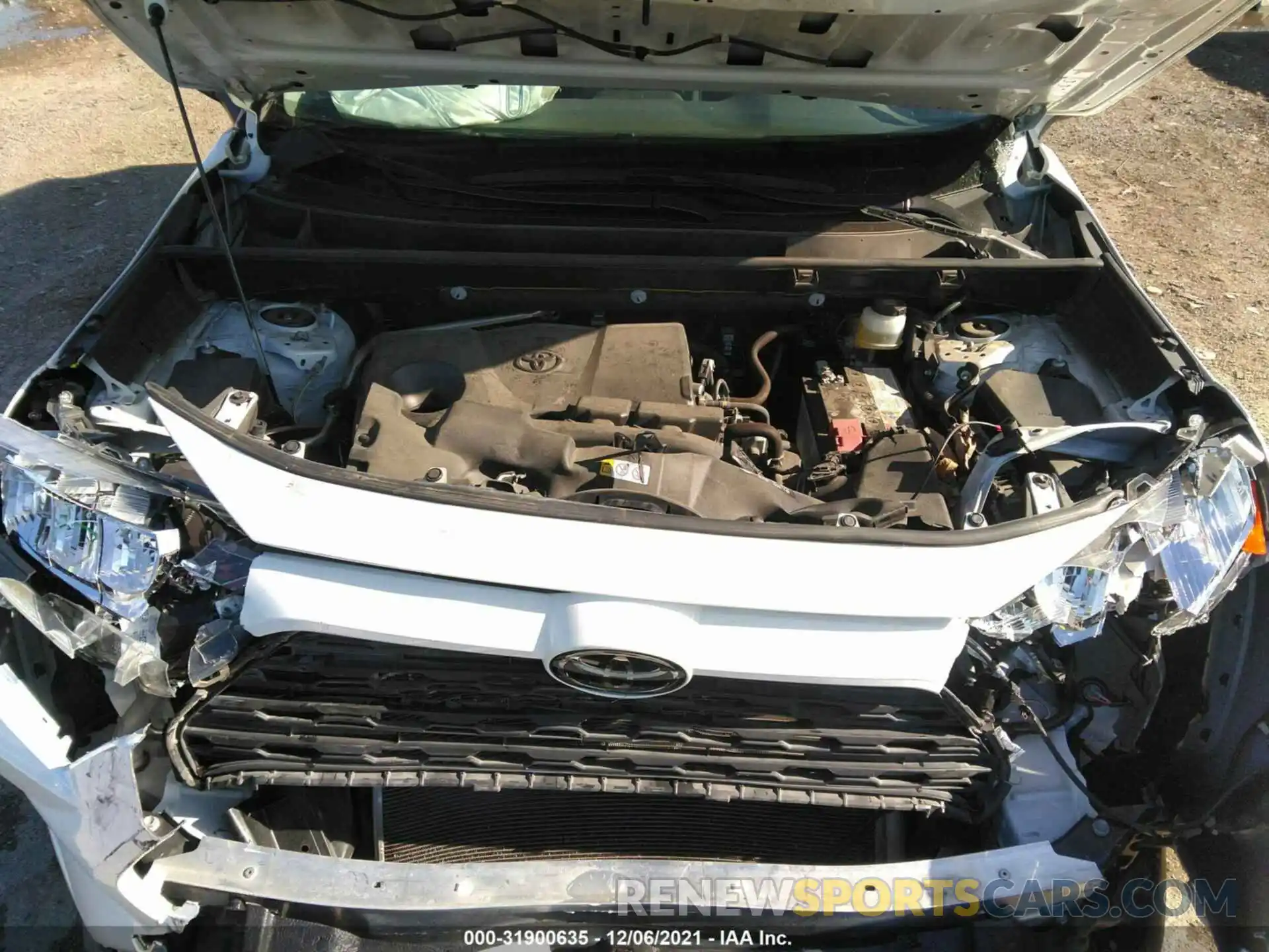 10 Фотография поврежденного автомобиля JTMH1RFV7KJ001490 TOYOTA RAV4 2019