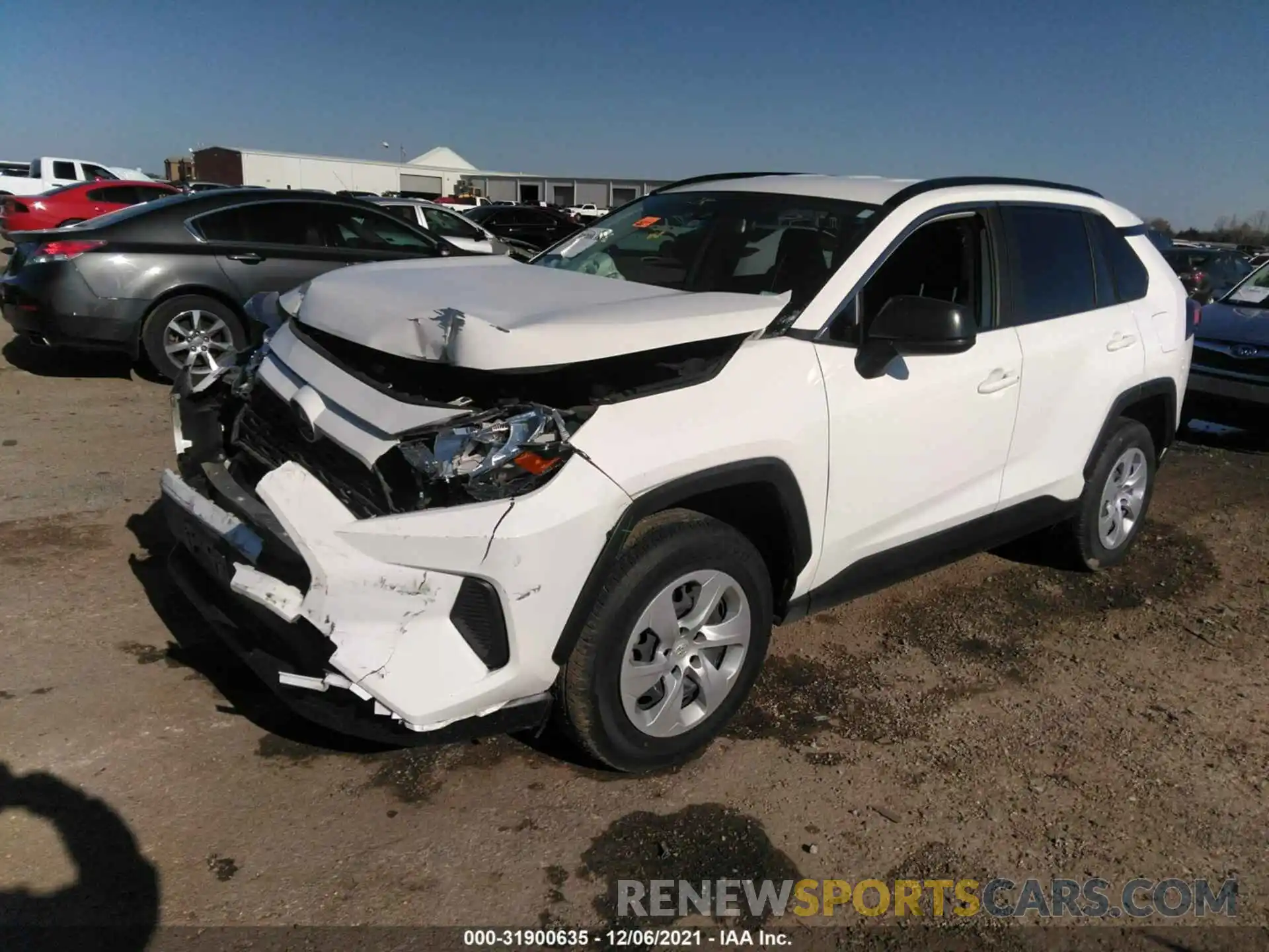 2 Photograph of a damaged car JTMH1RFV7KJ001490 TOYOTA RAV4 2019