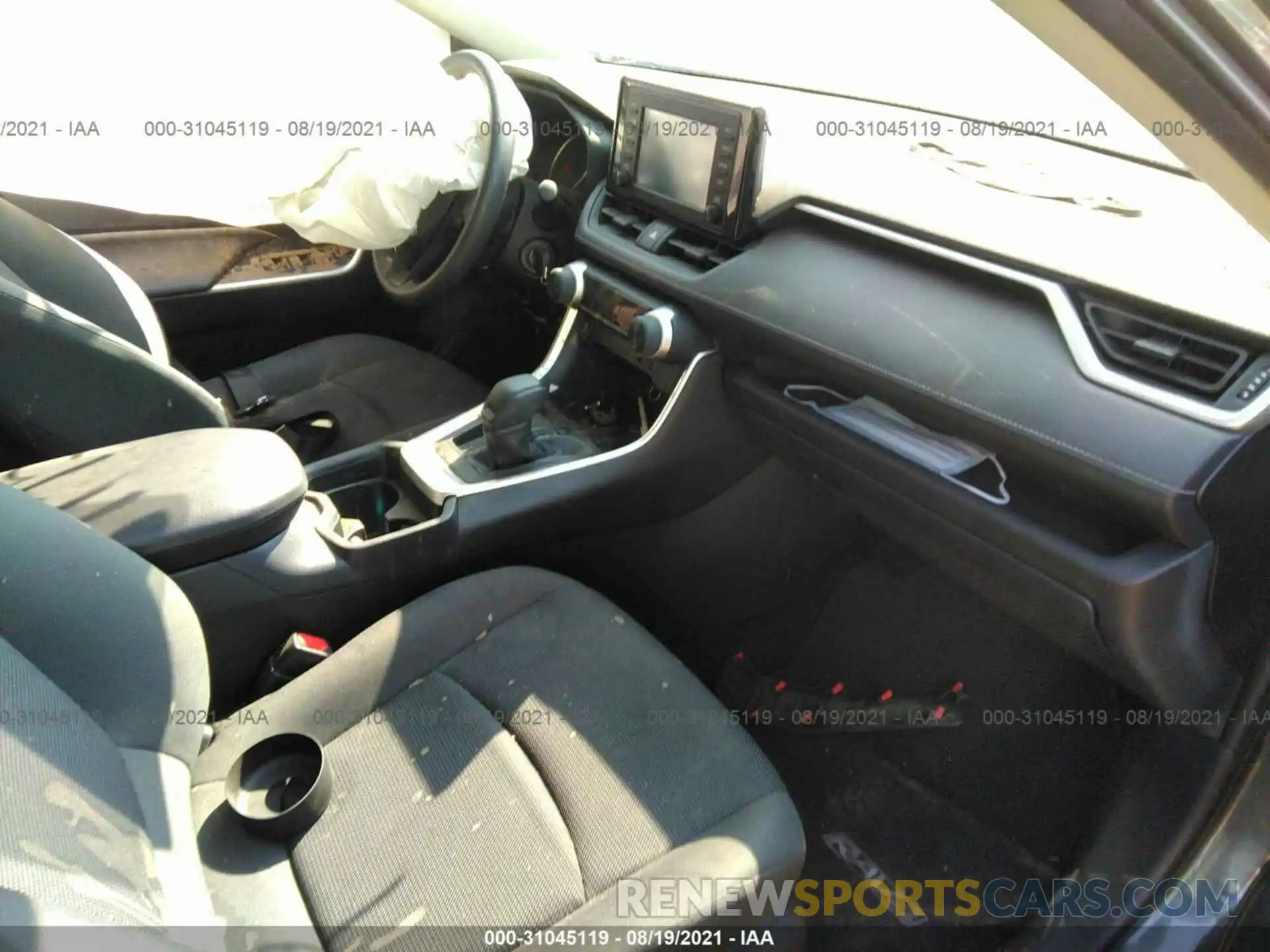 5 Фотография поврежденного автомобиля JTMH1RFV7KJ010285 TOYOTA RAV4 2019