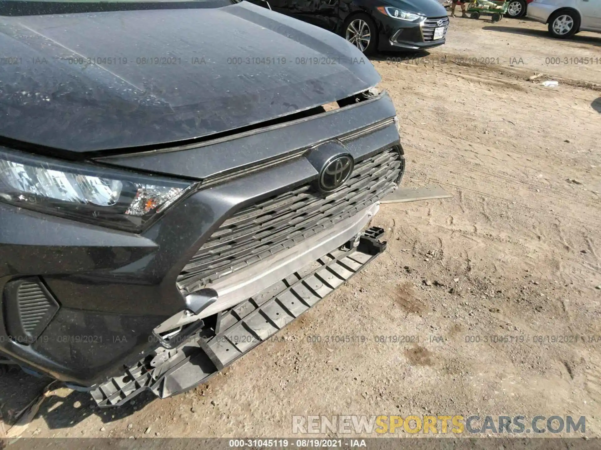 6 Photograph of a damaged car JTMH1RFV7KJ010285 TOYOTA RAV4 2019