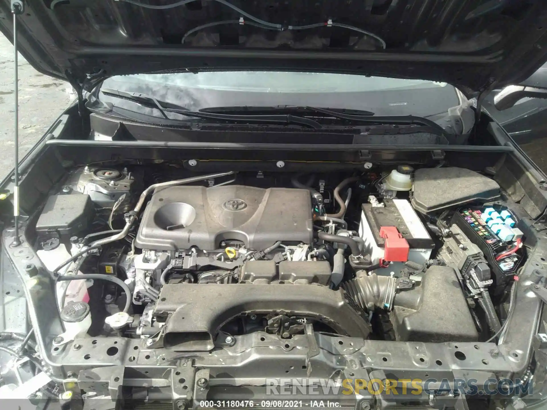 10 Фотография поврежденного автомобиля JTMH1RFV7KJ010853 TOYOTA RAV4 2019