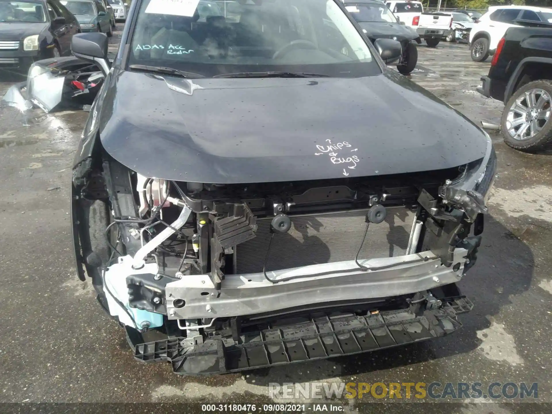 6 Photograph of a damaged car JTMH1RFV7KJ010853 TOYOTA RAV4 2019