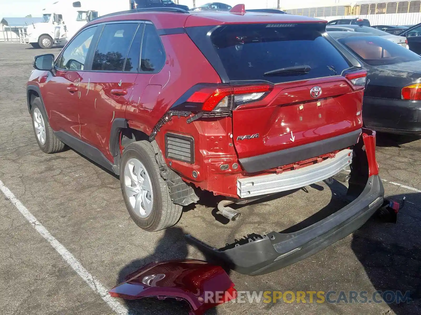 3 Photograph of a damaged car JTMH1RFV8KD015509 TOYOTA RAV4 2019