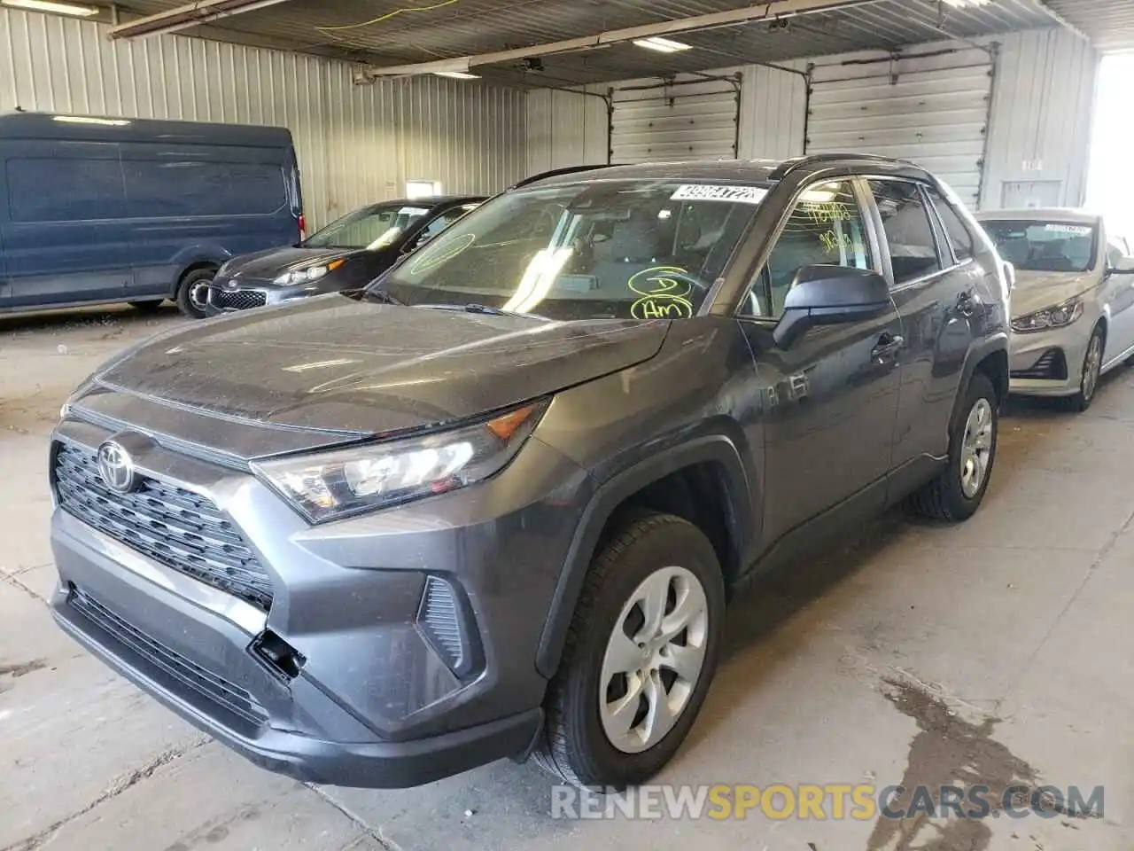 2 Photograph of a damaged car JTMH1RFV8KD021844 TOYOTA RAV4 2019