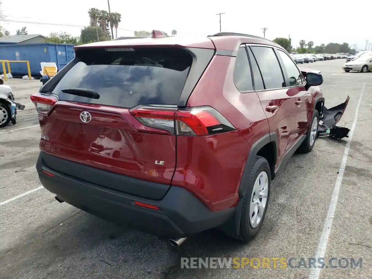 4 Photograph of a damaged car JTMH1RFV8KD023206 TOYOTA RAV4 2019