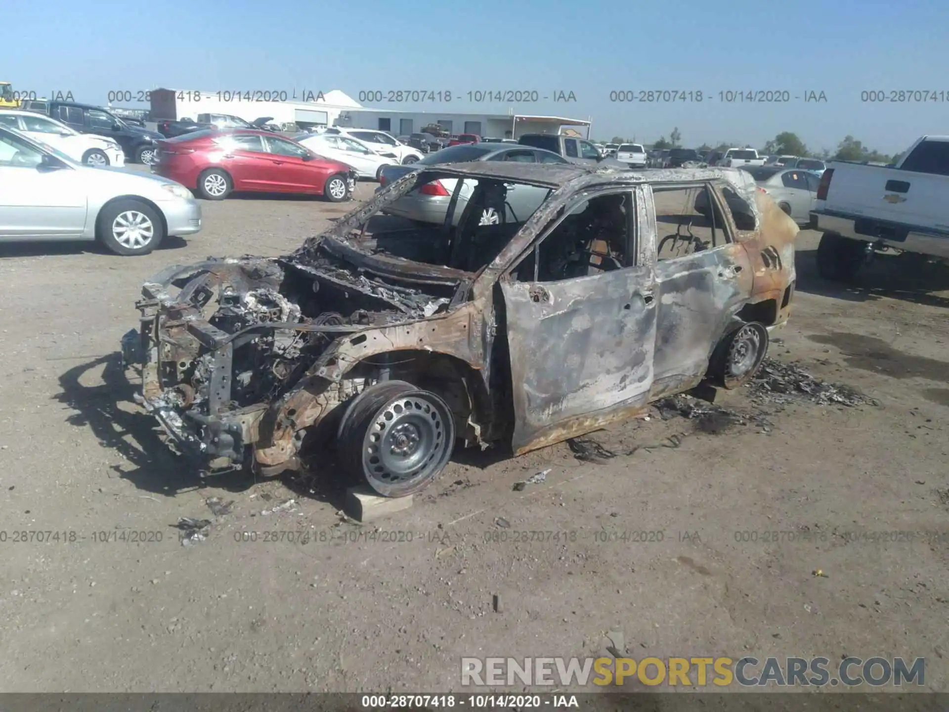 2 Photograph of a damaged car JTMH1RFV8KD024047 TOYOTA RAV4 2019