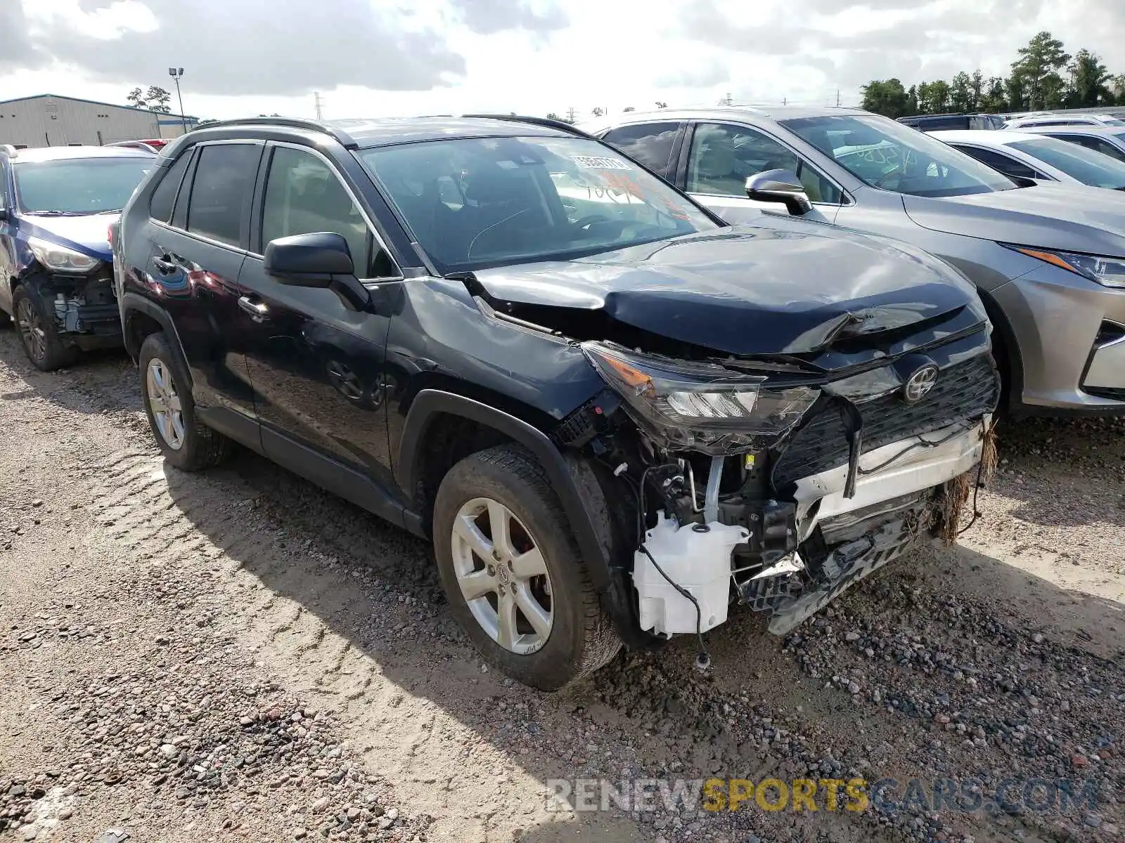 1 Photograph of a damaged car JTMH1RFV8KD033086 TOYOTA RAV4 2019