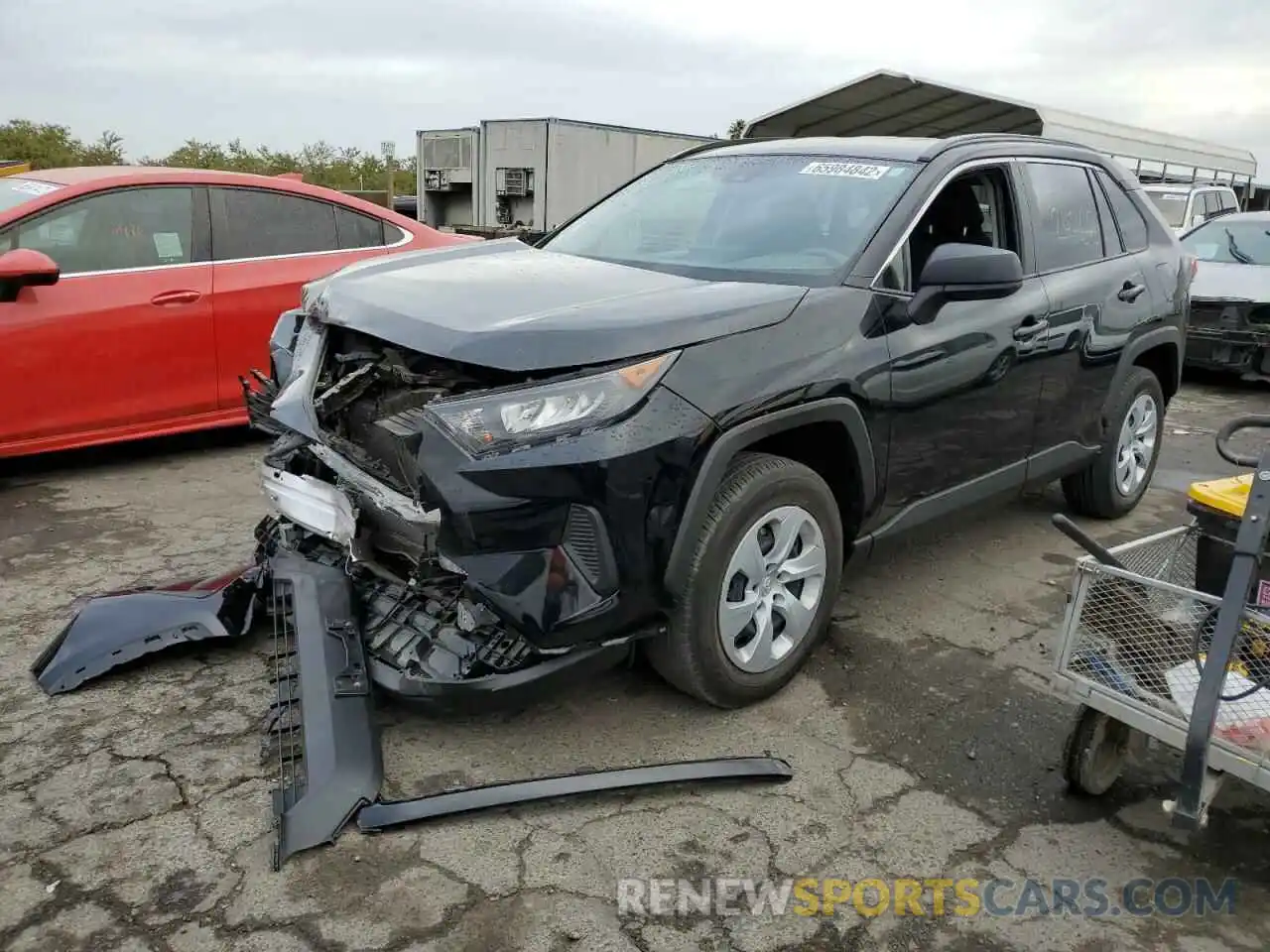 2 Photograph of a damaged car JTMH1RFV8KD037882 TOYOTA RAV4 2019