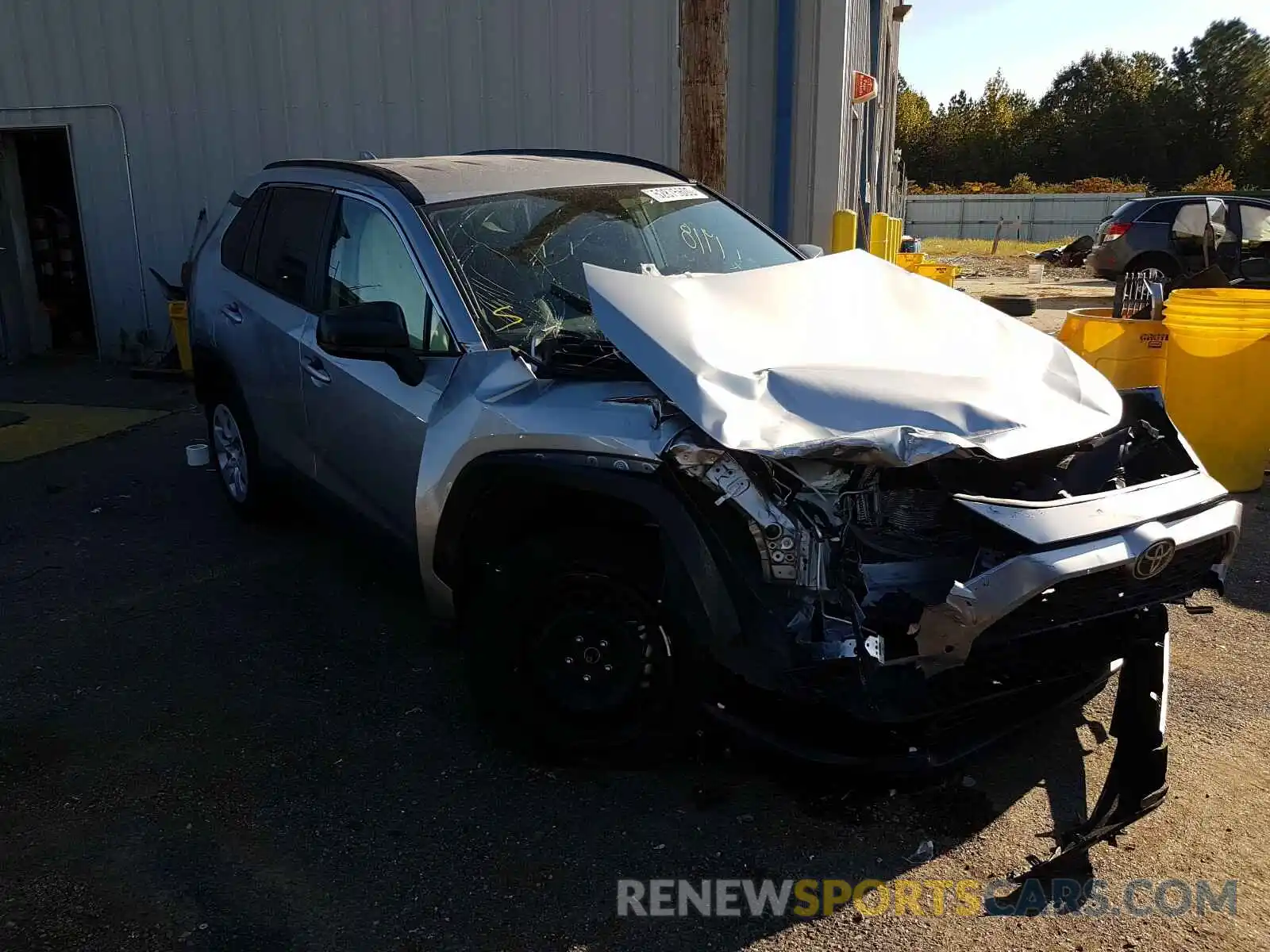 1 Photograph of a damaged car JTMH1RFV8KD500006 TOYOTA RAV4 2019