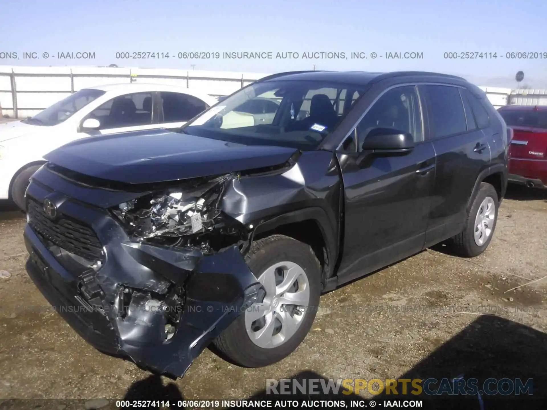 2 Photograph of a damaged car JTMH1RFV8KD504315 TOYOTA RAV4 2019