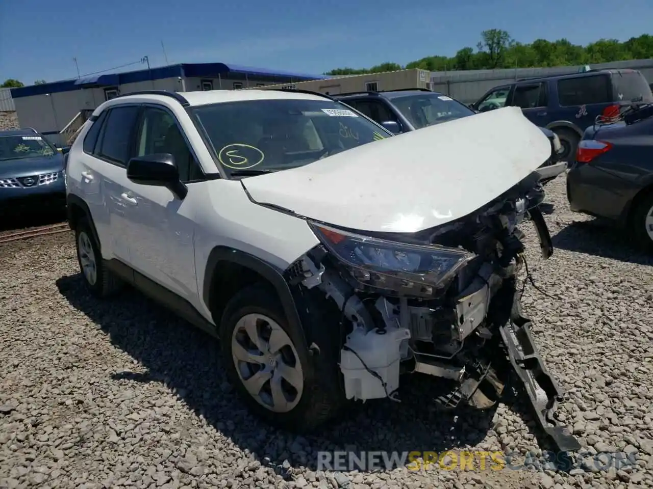 1 Photograph of a damaged car JTMH1RFV8KJ006875 TOYOTA RAV4 2019