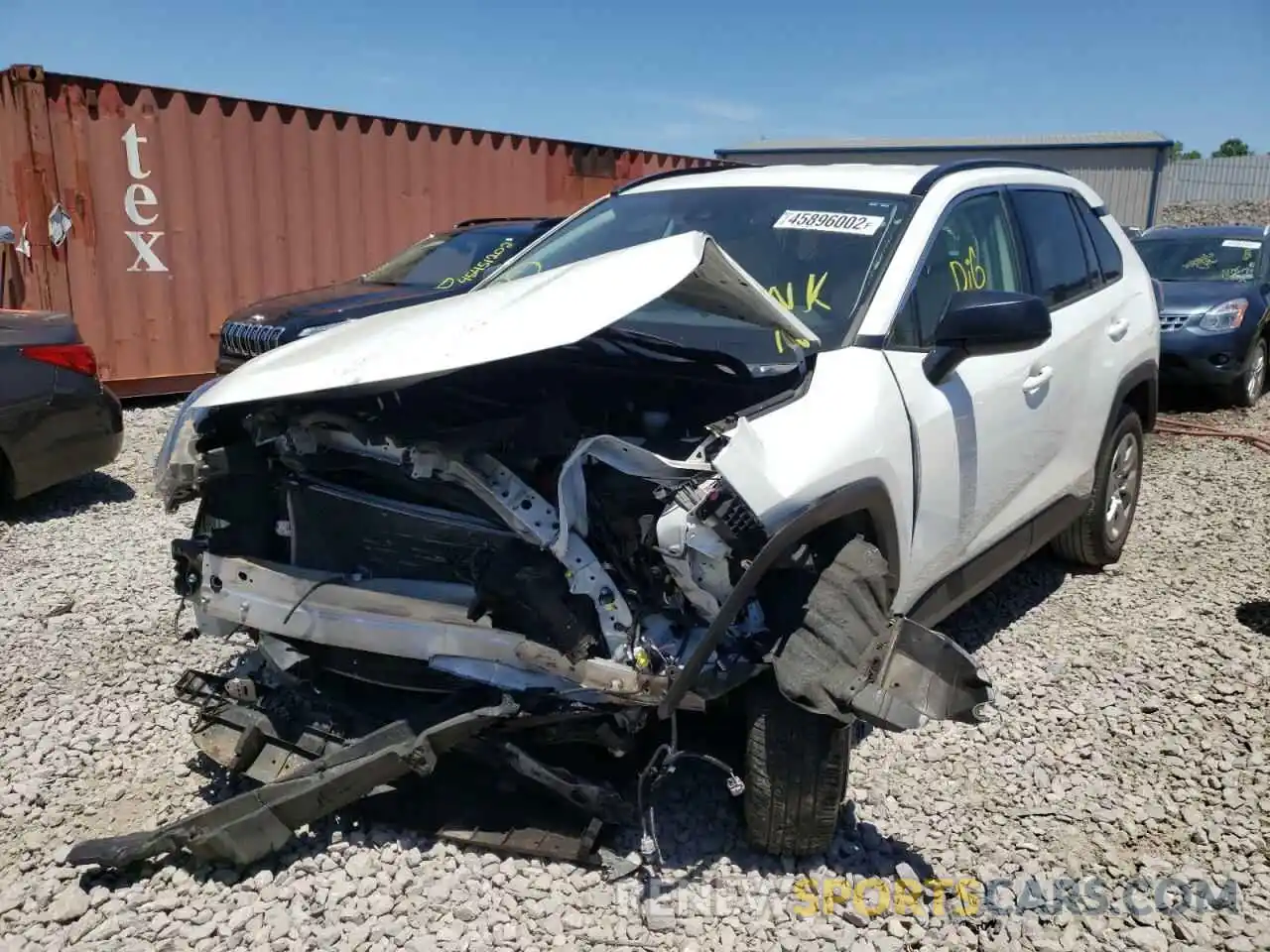 2 Photograph of a damaged car JTMH1RFV8KJ006875 TOYOTA RAV4 2019