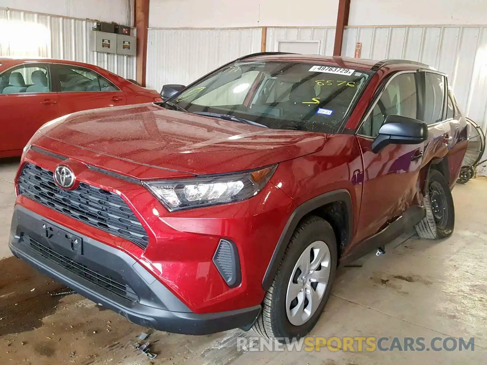 2 Photograph of a damaged car JTMH1RFV8KJ008576 TOYOTA RAV4 2019