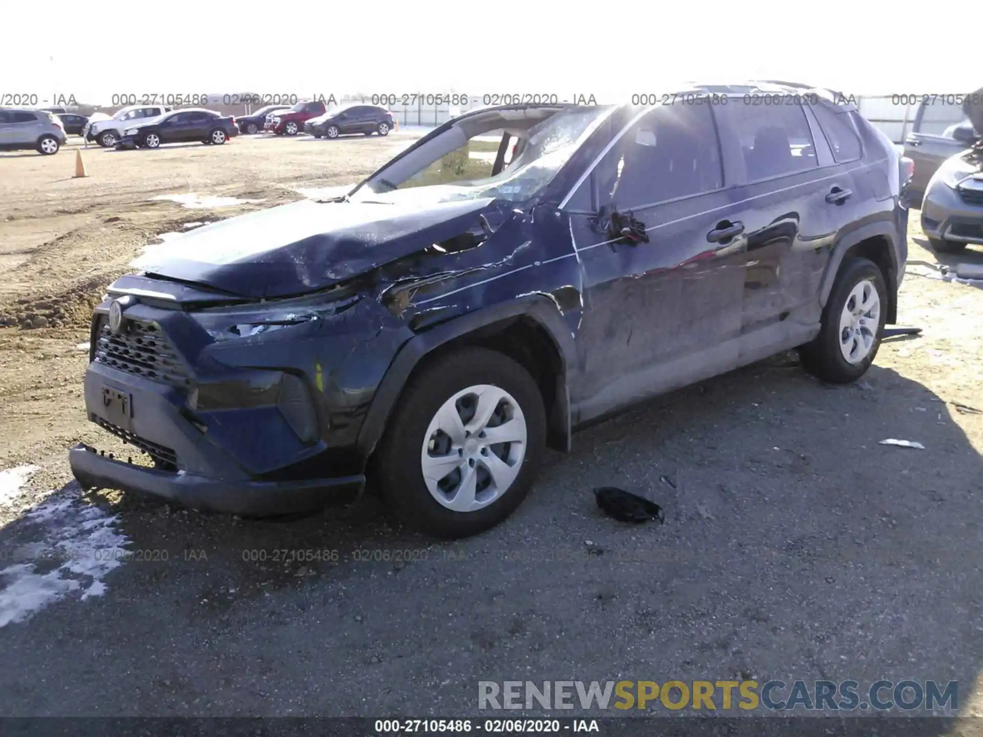 2 Photograph of a damaged car JTMH1RFV8KJ008786 TOYOTA RAV4 2019