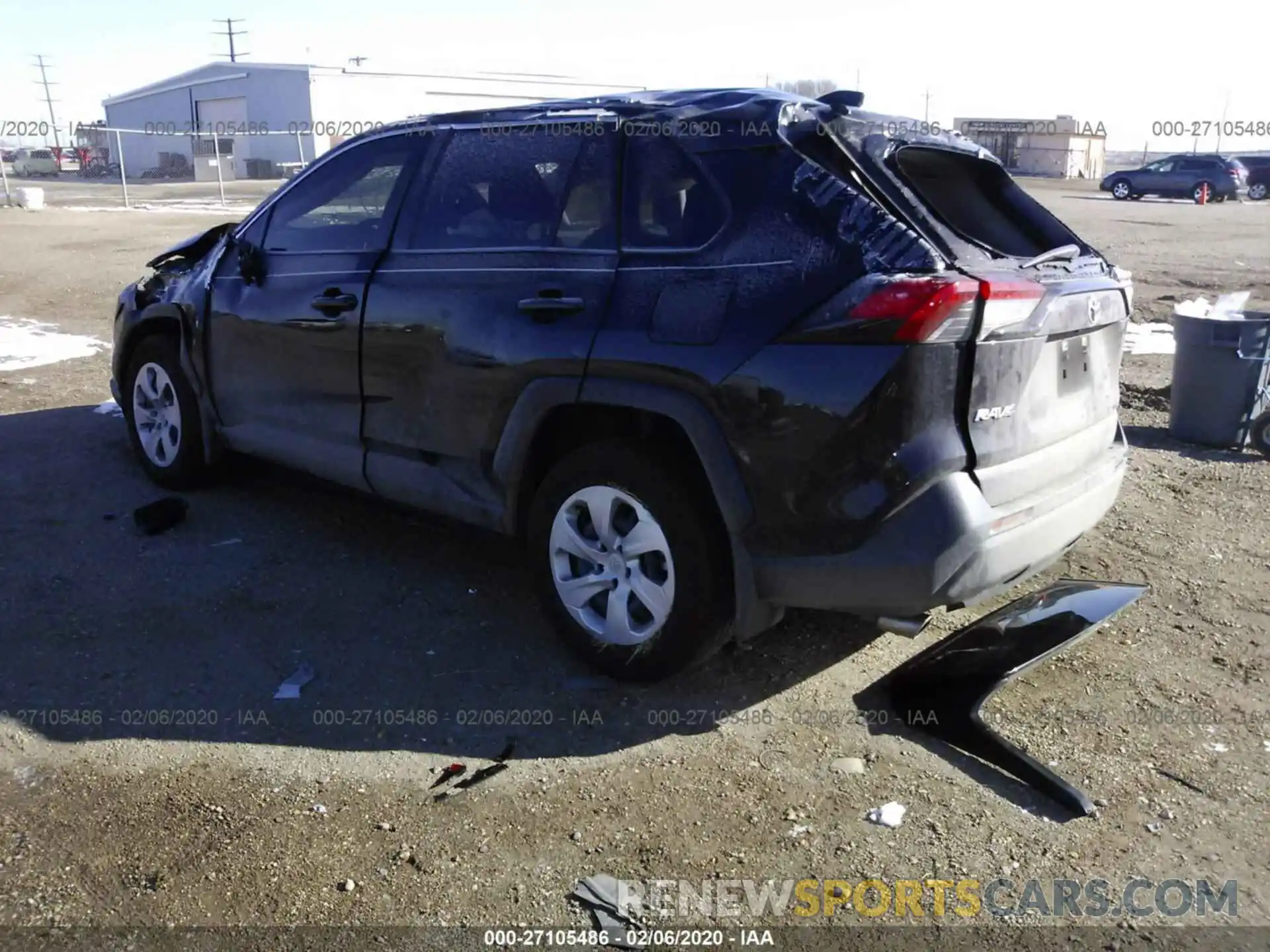 3 Photograph of a damaged car JTMH1RFV8KJ008786 TOYOTA RAV4 2019