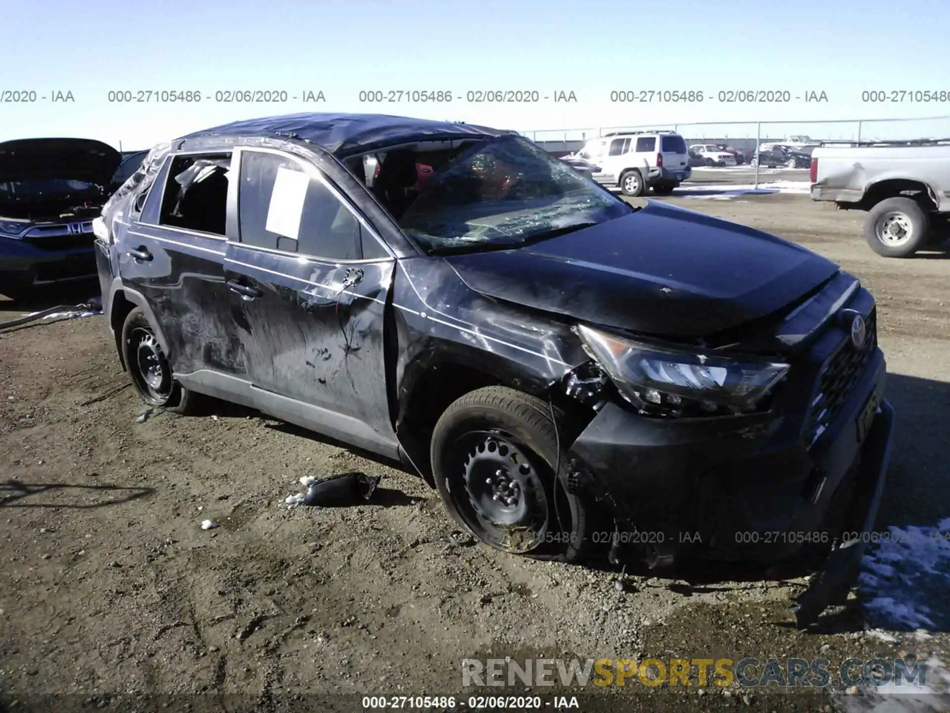 6 Photograph of a damaged car JTMH1RFV8KJ008786 TOYOTA RAV4 2019