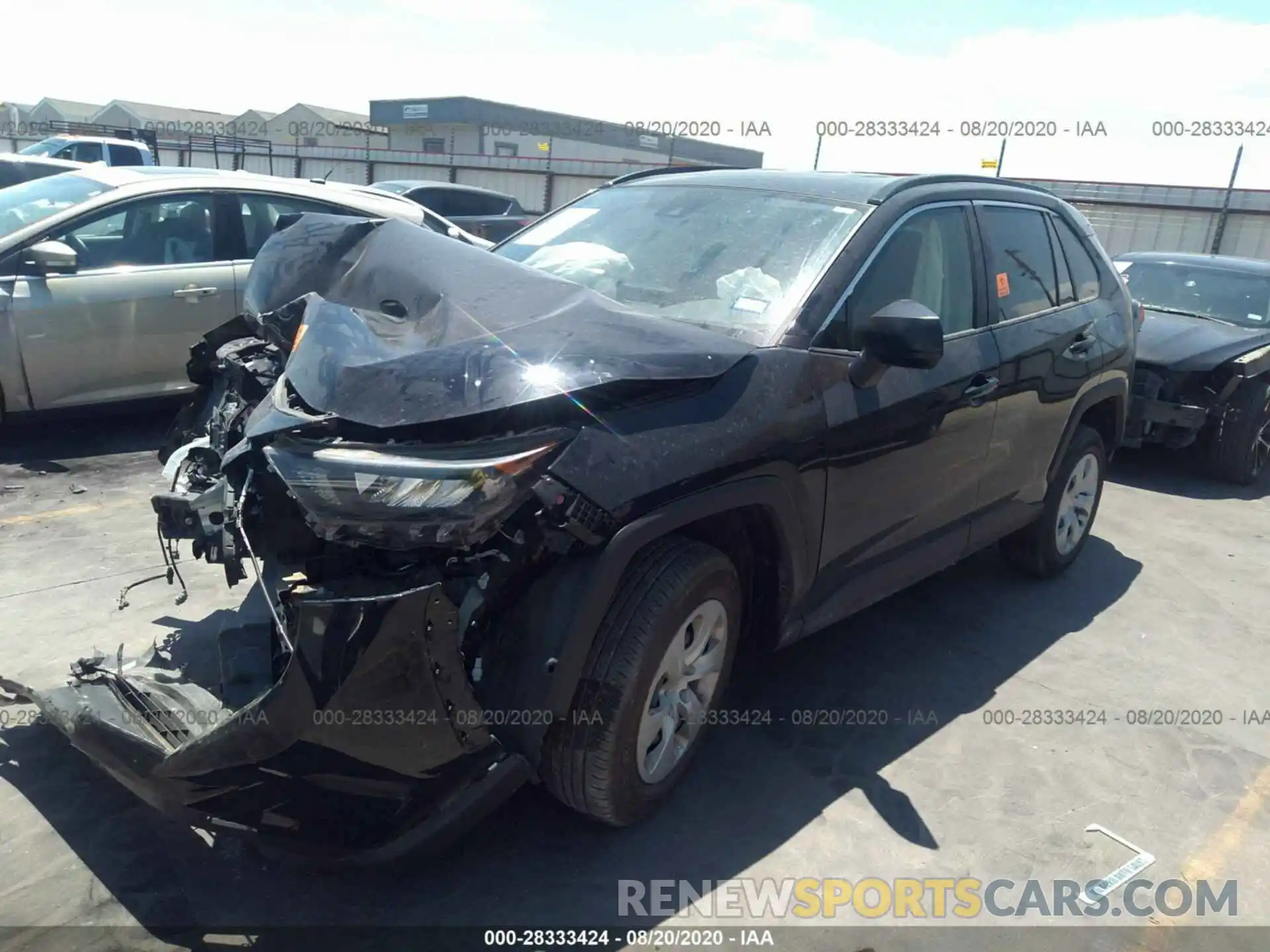 2 Фотография поврежденного автомобиля JTMH1RFV8KJ015009 TOYOTA RAV4 2019