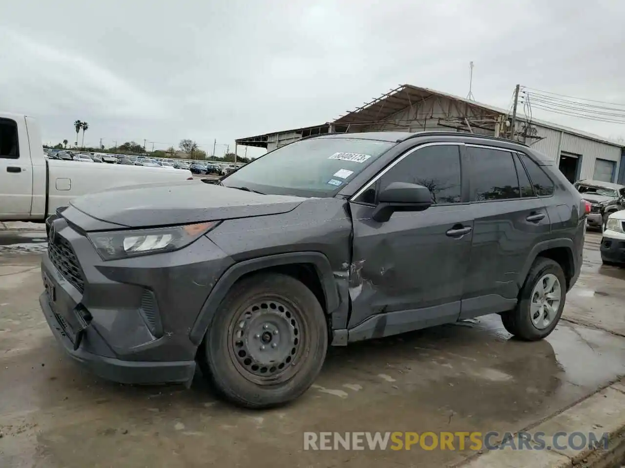 1 Photograph of a damaged car JTMH1RFV8KJ016497 TOYOTA RAV4 2019