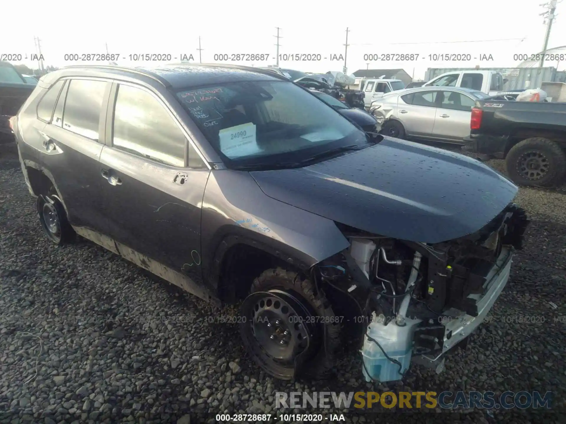 1 Фотография поврежденного автомобиля JTMH1RFV8KJ016743 TOYOTA RAV4 2019