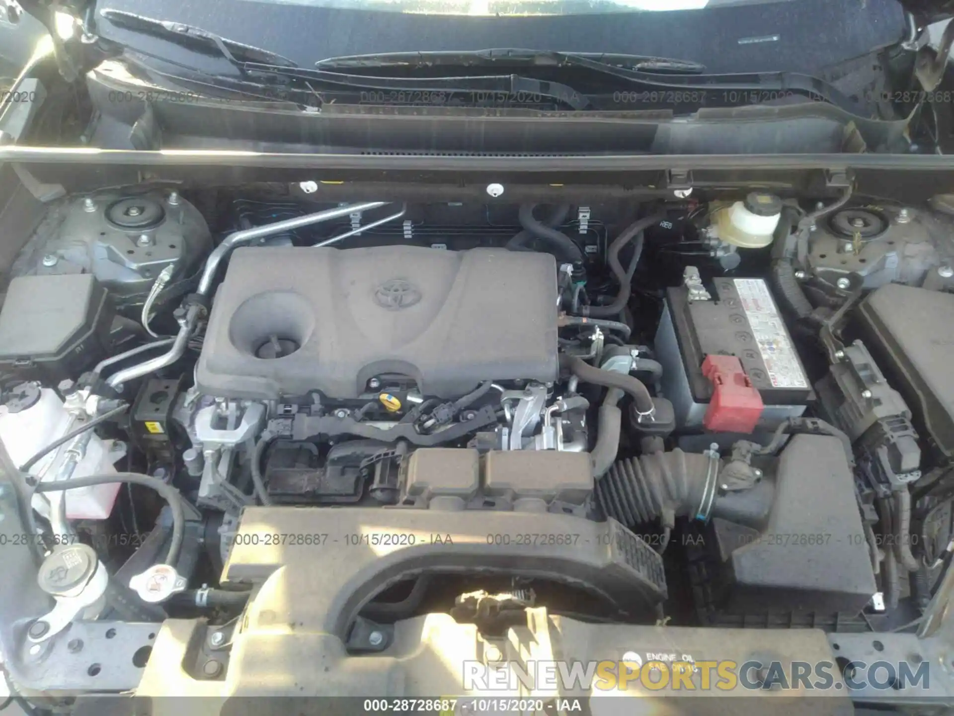 10 Фотография поврежденного автомобиля JTMH1RFV8KJ016743 TOYOTA RAV4 2019