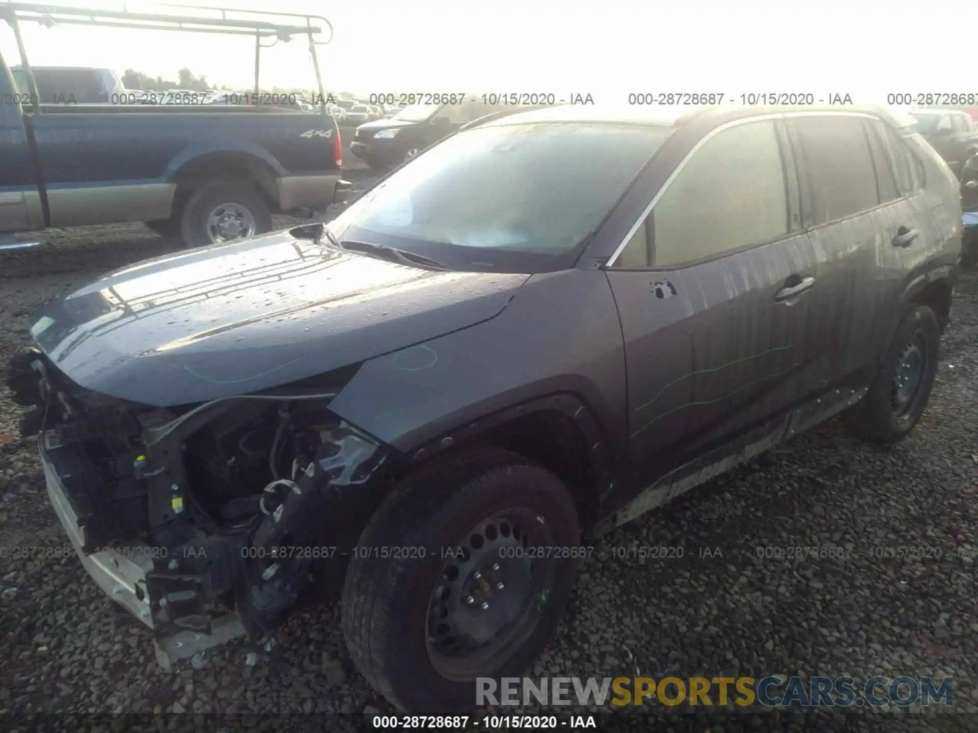 2 Фотография поврежденного автомобиля JTMH1RFV8KJ016743 TOYOTA RAV4 2019