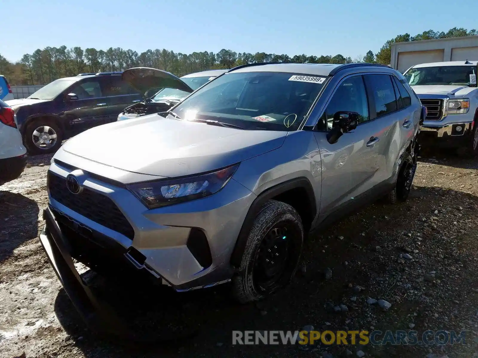 2 Фотография поврежденного автомобиля JTMH1RFV9KD007936 TOYOTA RAV4 2019