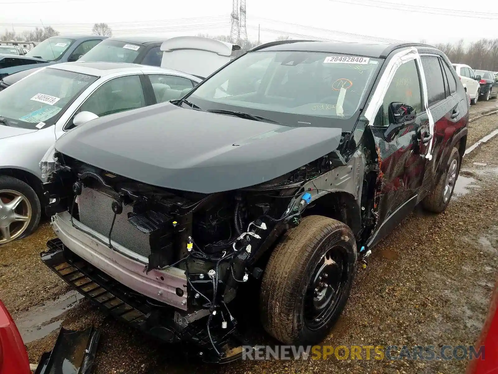 2 Photograph of a damaged car JTMH1RFV9KD014160 TOYOTA RAV4 2019