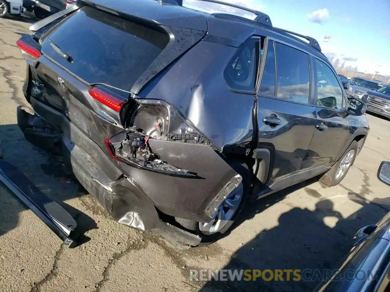 3 Фотография поврежденного автомобиля JTMH1RFV9KD019990 TOYOTA RAV4 2019