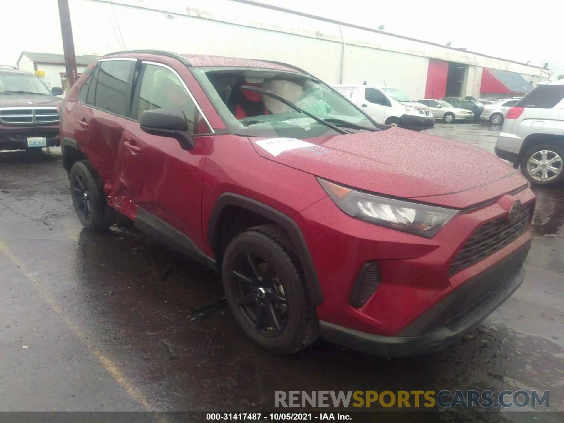 1 Photograph of a damaged car JTMH1RFV9KD500421 TOYOTA RAV4 2019