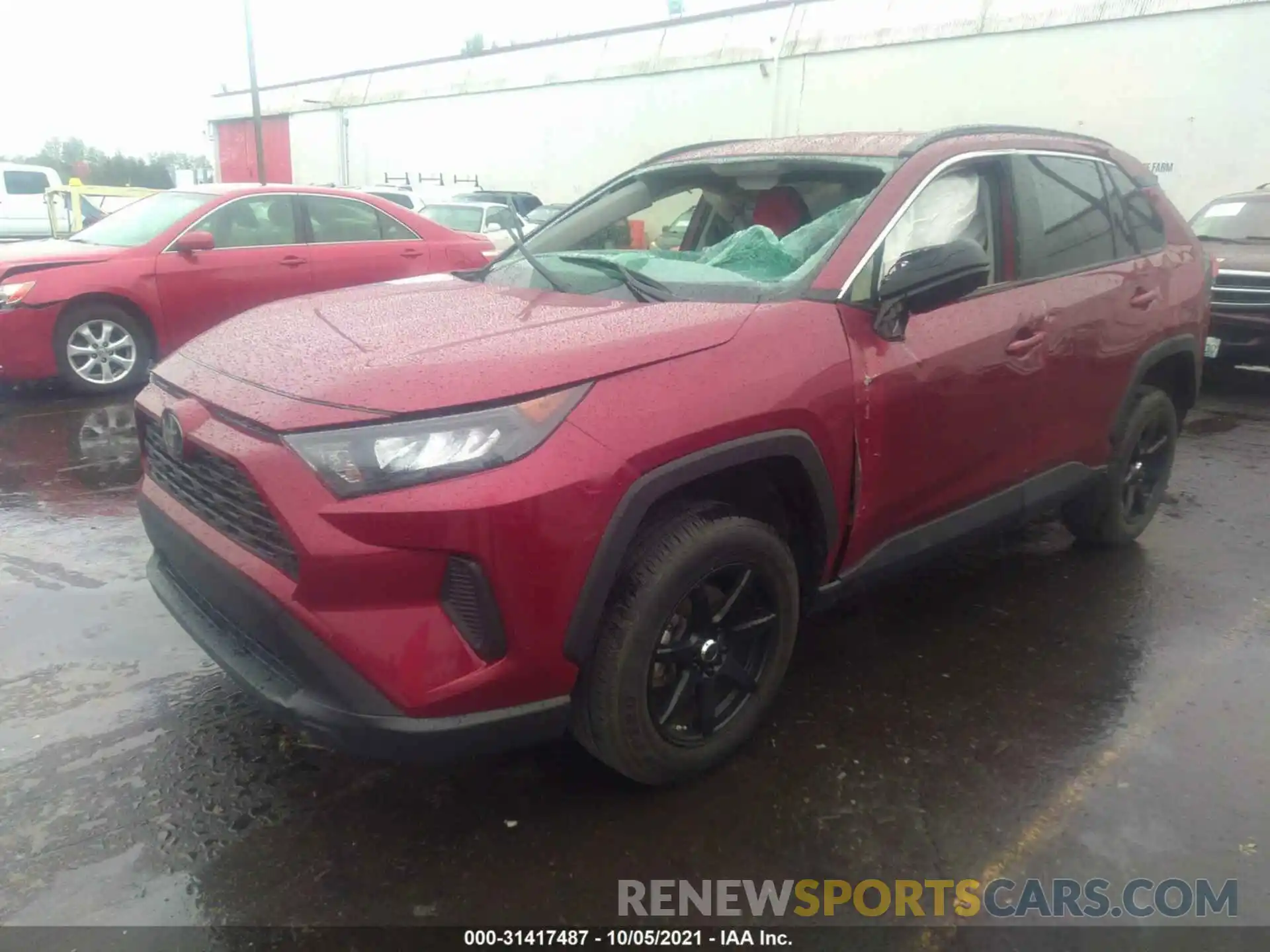 2 Photograph of a damaged car JTMH1RFV9KD500421 TOYOTA RAV4 2019