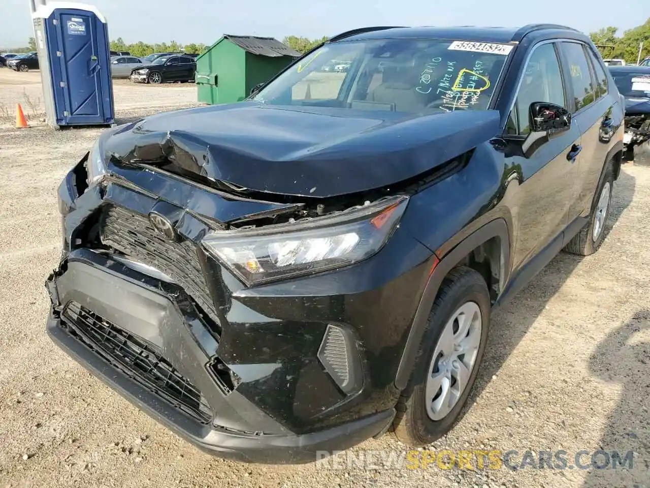 2 Photograph of a damaged car JTMH1RFV9KD505957 TOYOTA RAV4 2019