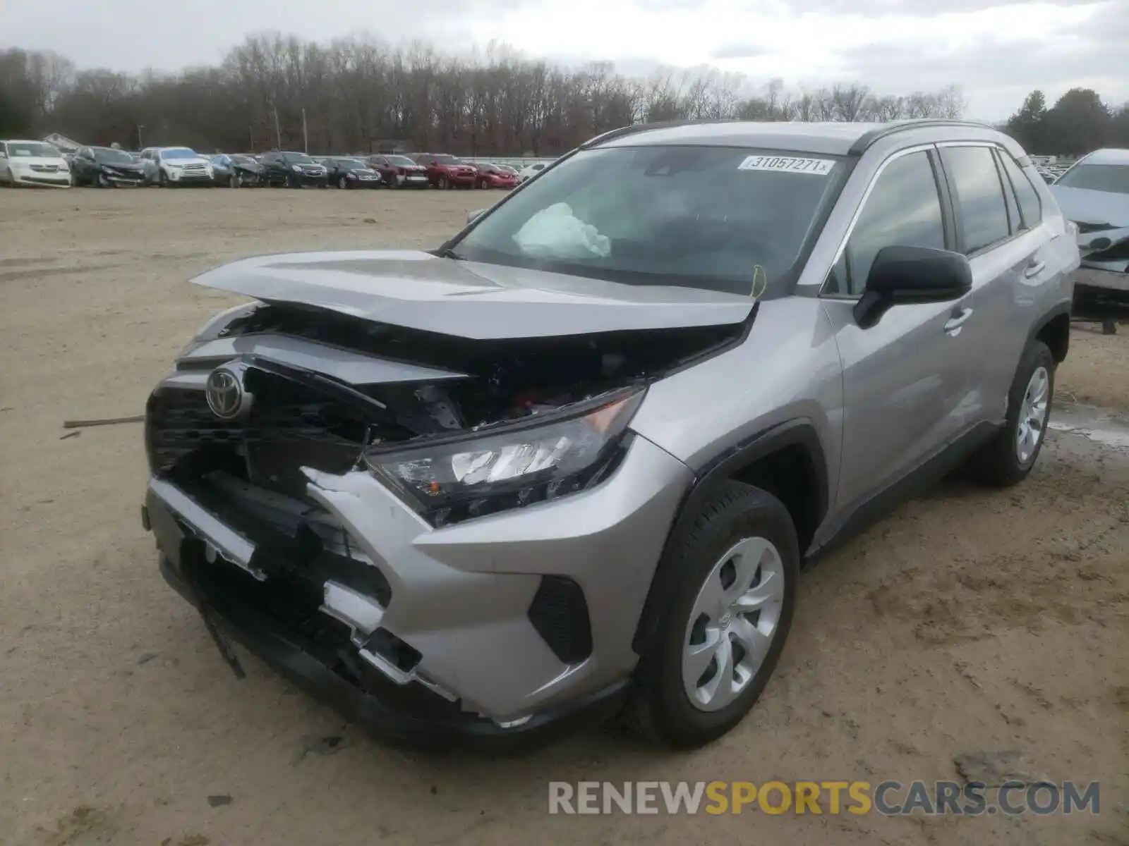 2 Photograph of a damaged car JTMH1RFV9KD507384 TOYOTA RAV4 2019