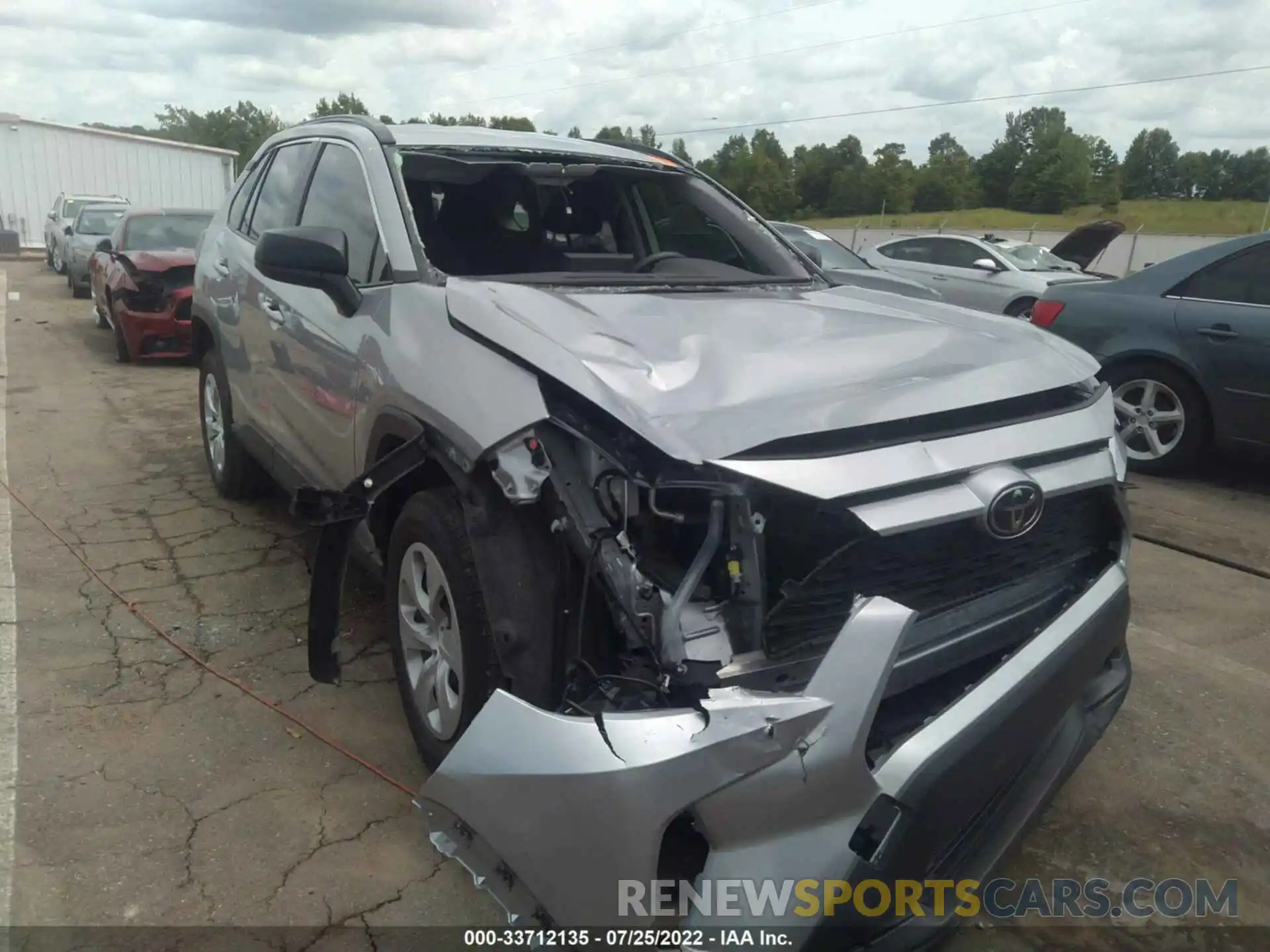 1 Photograph of a damaged car JTMH1RFV9KD509314 TOYOTA RAV4 2019