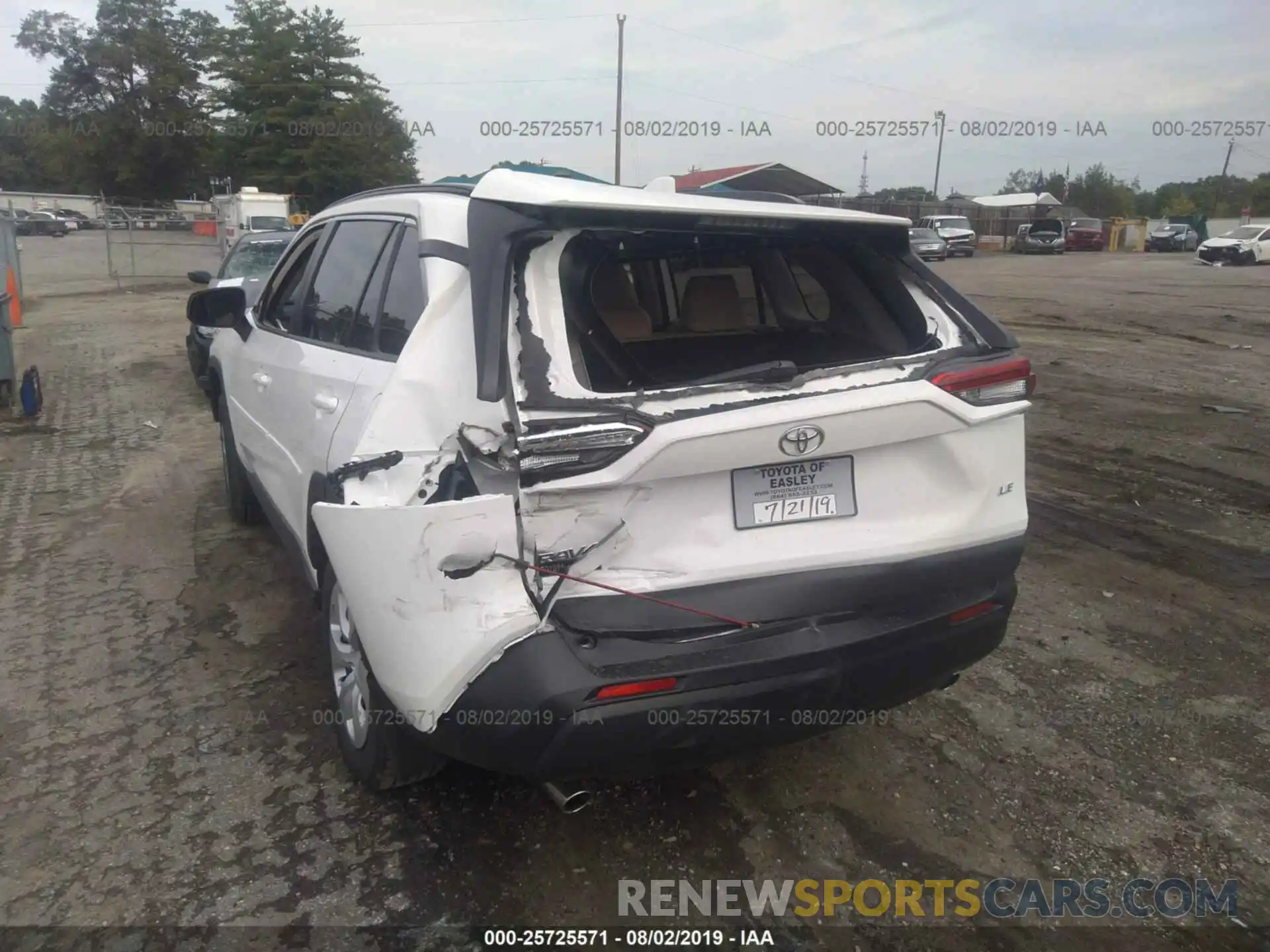 6 Photograph of a damaged car JTMH1RFV9KD513718 TOYOTA RAV4 2019