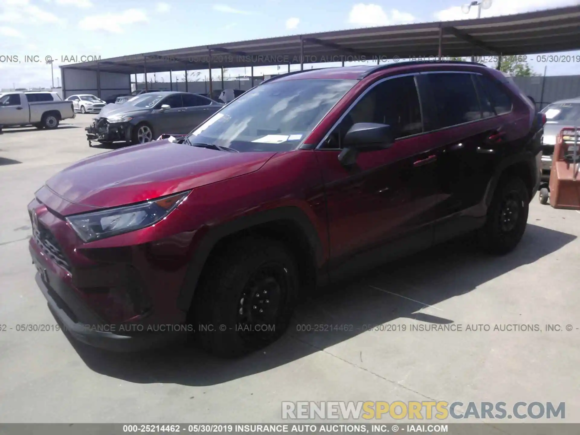 2 Photograph of a damaged car JTMH1RFV9KJ001989 TOYOTA RAV4 2019