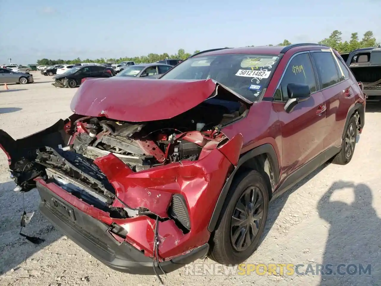 2 Photograph of a damaged car JTMH1RFV9KJ003824 TOYOTA RAV4 2019