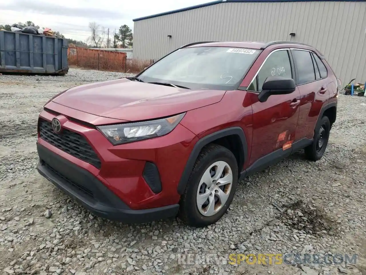 2 Photograph of a damaged car JTMH1RFV9KJ007940 TOYOTA RAV4 2019