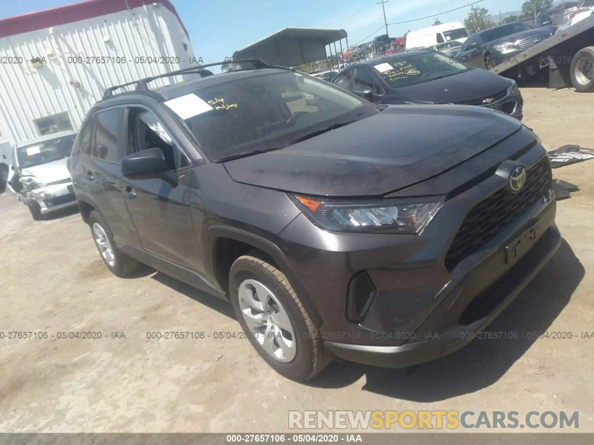 1 Photograph of a damaged car JTMH1RFV9KJ008778 TOYOTA RAV4 2019