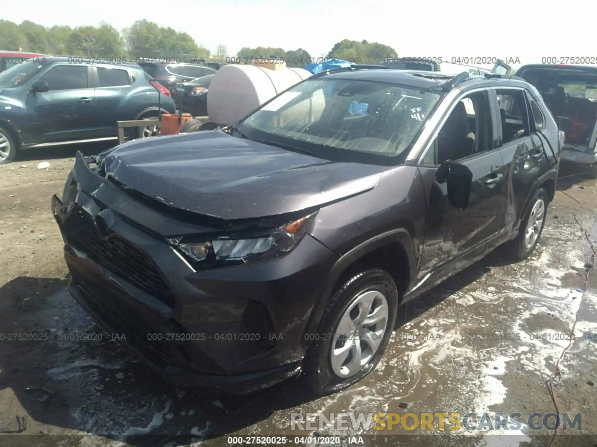 2 Фотография поврежденного автомобиля JTMH1RFV9KJ008912 TOYOTA RAV4 2019