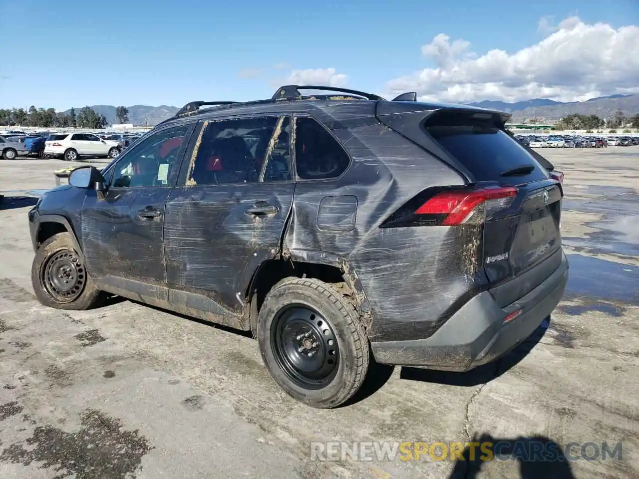 2 Photograph of a damaged car JTMH1RFV9KJ009817 TOYOTA RAV4 2019