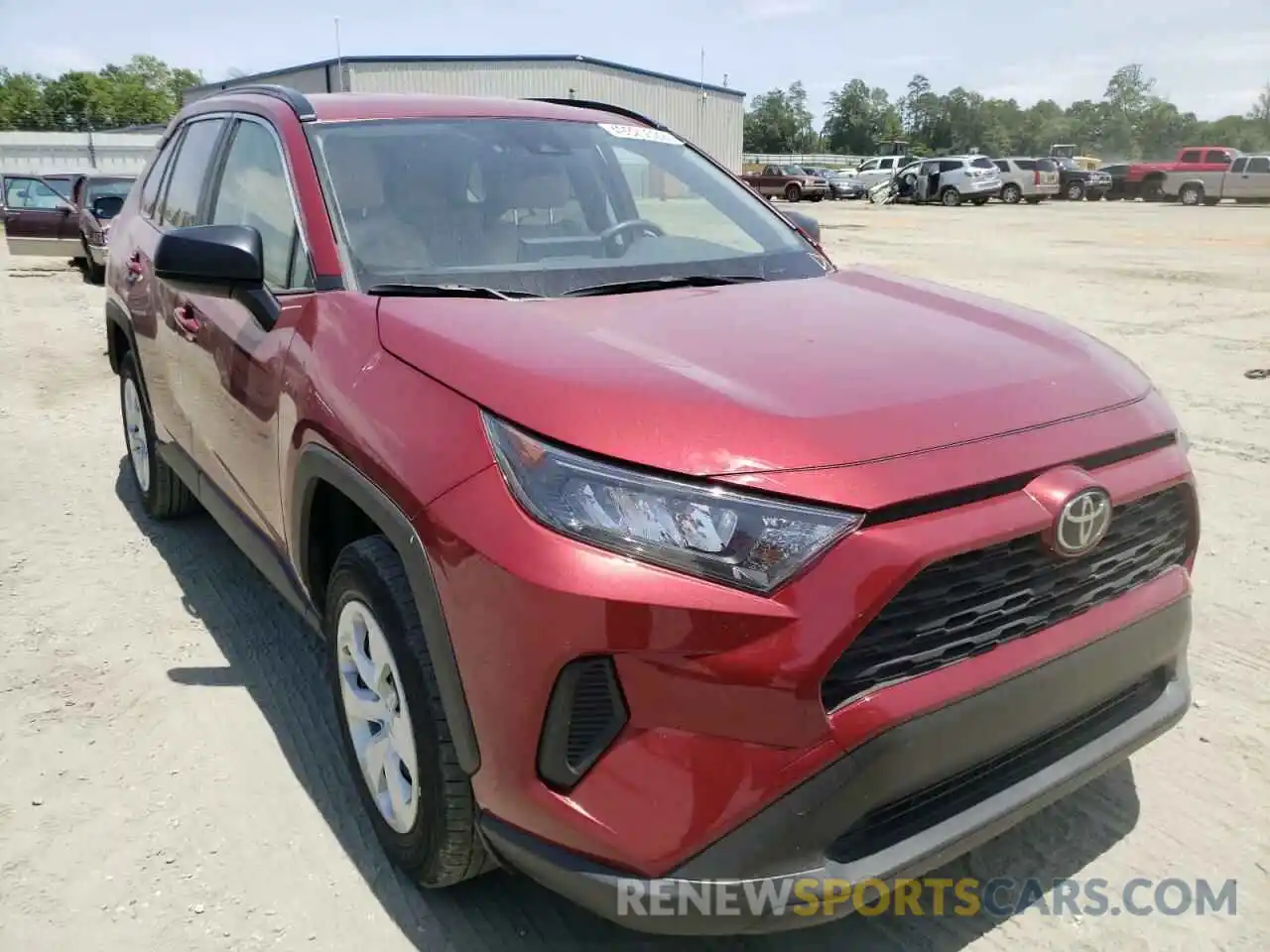 1 Photograph of a damaged car JTMH1RFVXKD007203 TOYOTA RAV4 2019