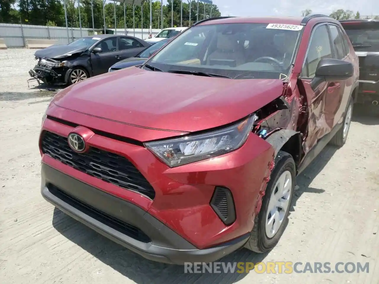 2 Фотография поврежденного автомобиля JTMH1RFVXKD007203 TOYOTA RAV4 2019