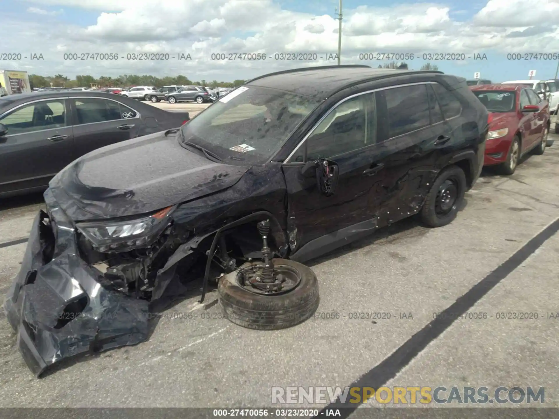 2 Photograph of a damaged car JTMH1RFVXKD014376 TOYOTA RAV4 2019