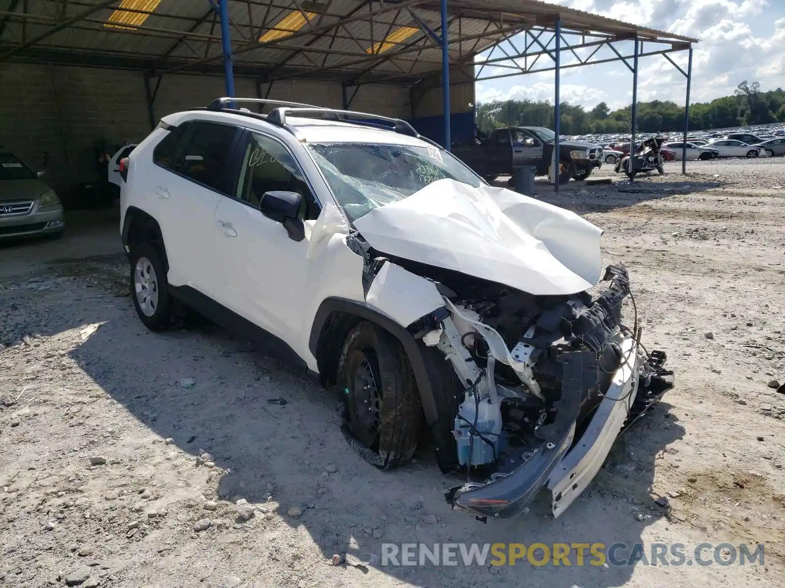 1 Photograph of a damaged car JTMH1RFVXKD021537 TOYOTA RAV4 2019