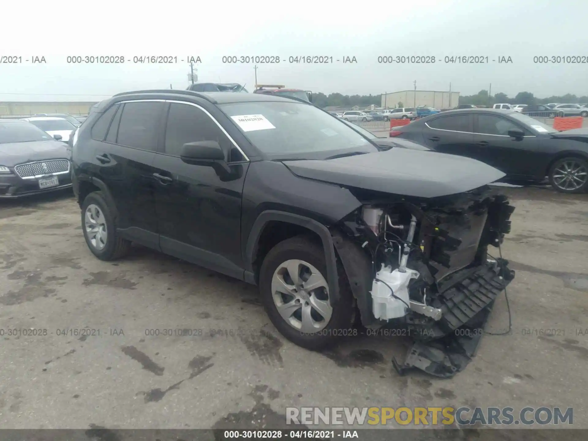 1 Photograph of a damaged car JTMH1RFVXKD033865 TOYOTA RAV4 2019