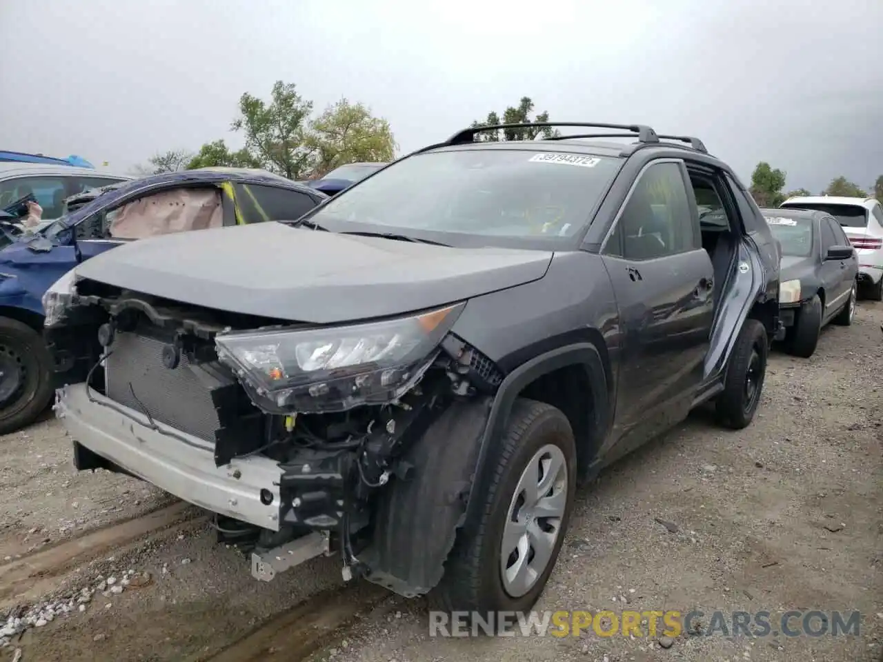 2 Photograph of a damaged car JTMH1RFVXKD039360 TOYOTA RAV4 2019