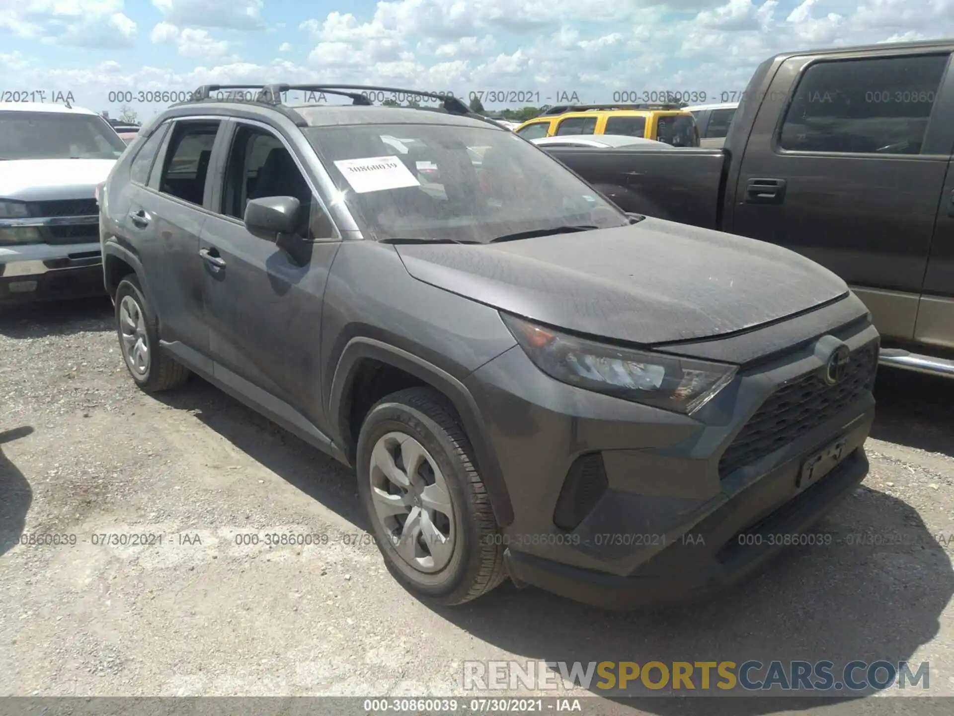 1 Photograph of a damaged car JTMH1RFVXKD500623 TOYOTA RAV4 2019